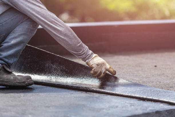 Professional Exterior Waterproofing technician working in Pompeii, MI